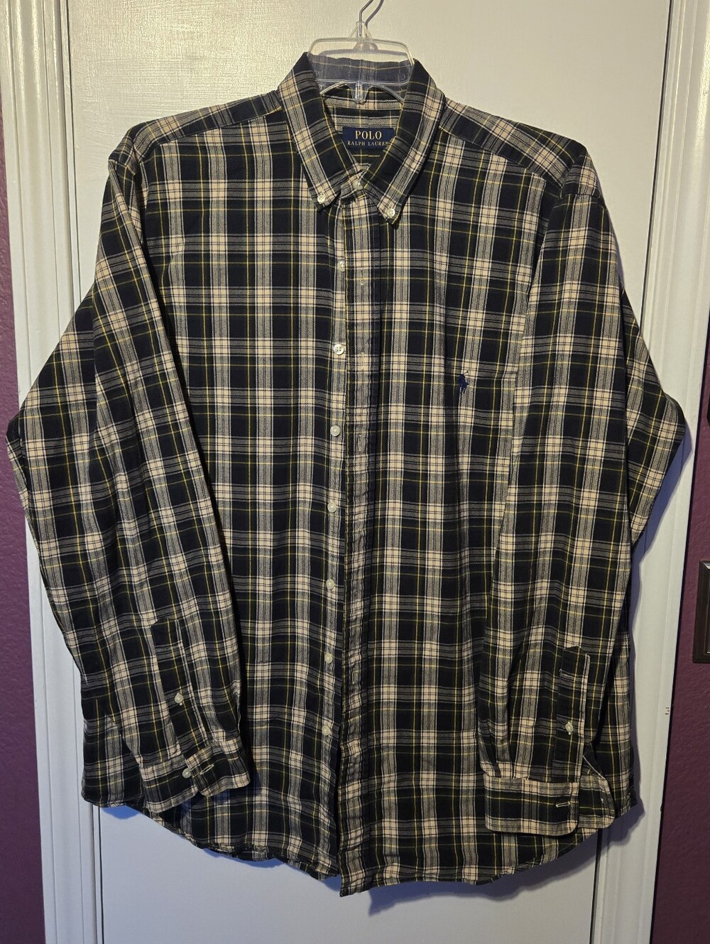 XLT (Extra Large Tall)  Polo Ralph Lauren plaid Button up
